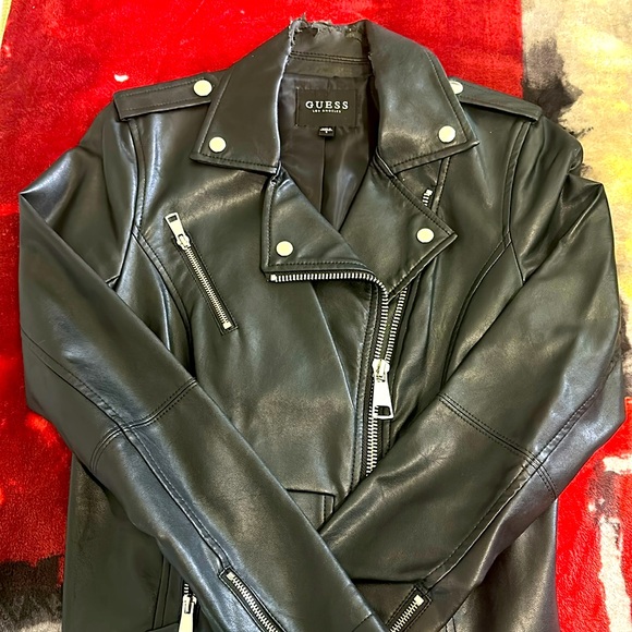 Authentic Guess Leather Jacket - Picture 1 of 4